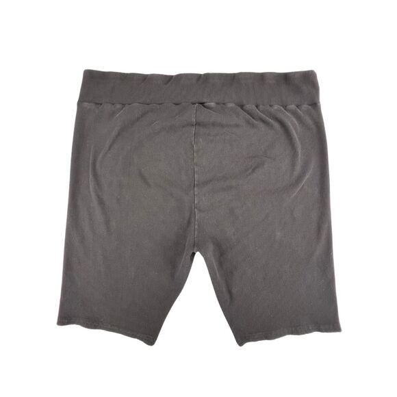 Time And Tru Shorts 4X Black Ribbed Knit Elastic Waist Lounge Casual Bike Shorts - Picture 2 of 9